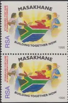 Südafrika Mi.Nr. 969Do/Du Masakhane-Kampagne Zusammenarbeit (Paar)
