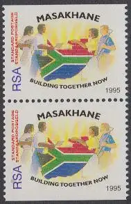 Südafrika Mi.Nr. 984Do/Du Masakhane-Kampagne Zusammenarbeit (Paar)