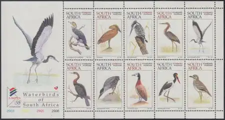 Südafrika Mi.Nr. Klbg.1064-73A Wasservögel
