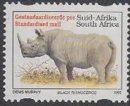 Südafrika Mi.Nr. 896IIAS Freim.Bedrohte Tiere, Nashorn (-)