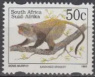 Südafrika Mi.Nr. 897IIAS Freim. Bedohte Tiere,  Meerkatze (50)