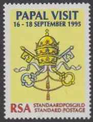 Südafrika Mi.Nr. 970 Besuch von Papst Johannes Paul II, Wappen (-)