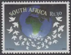 Südafrika Mi.Nr. 1277 Jahr der Friedenskultur, Weltkugel, Tauben (1,30)