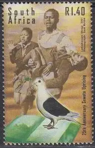 Südafrika Mi.Nr. 1368 Aufstand schwarzer Schüler in Soweto (1,40)