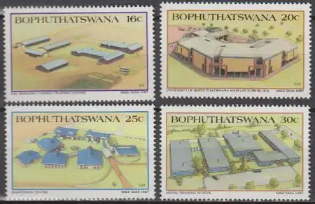 Südafrika - Bophuthatswana Mi.Nr. 190-93 Hochschulen (4 Werte)