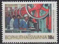 Südafrika - Bophuthatswana Mi.Nr. 222 Freim. Industrie, Besteckherstellung (18)