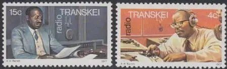 Südafrika - Transkei Mi.Nr. 28-29 1 Jahr Transkei-Rundfunkstation (2 Werte)