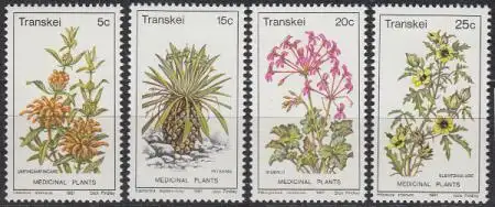 Südafrika - Transkei Mi.Nr. 88-91 Arzneipflanzen (4 Werte)