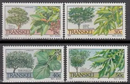 Südafrika - Transkei Mi.Nr. 242-45 Bäume (4 Werte)