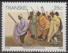 Südafrika - Transkei Mi.Nr. 150y Freim. Kultur der Xhosa, Sänger (25)