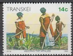 Südafrika - Transkei Mi.Nr. 184 Freim. Kultur der Xhosa, Bauern a.Maisfeld (14)