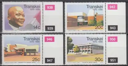 Südafrika - Transkei Mi.Nr. 193-96 10 Jahre Unabhängigkeit (4 Werte)
