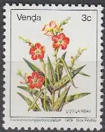 Südafrika - Venda Mi.Nr. 3Ax Freim. Blumen, Tricliceras longipedunculatum (3)