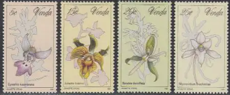 Südafrika - Venda Mi.Nr. 46-49 Orchideen (4 Werte)