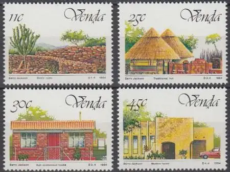 Südafrika - Venda Mi.Nr. 99-102 5 Jahre Unabhängigkeit (4 Werte)