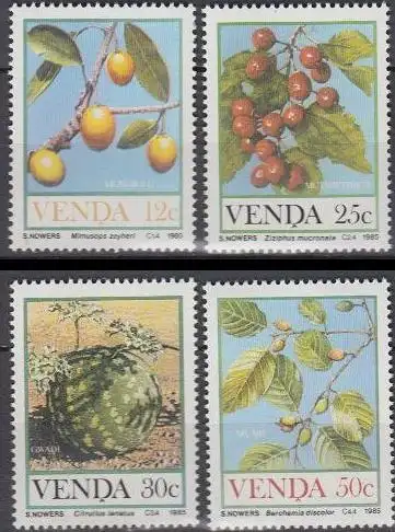 Südafrika - Venda Mi.Nr. 112-15 Früchte (4 Werte)