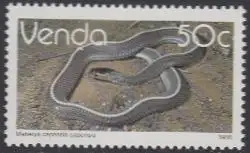 Südafrika - Venda Mi.Nr. 134x Freim. Reptilien, Feilennatter (50)