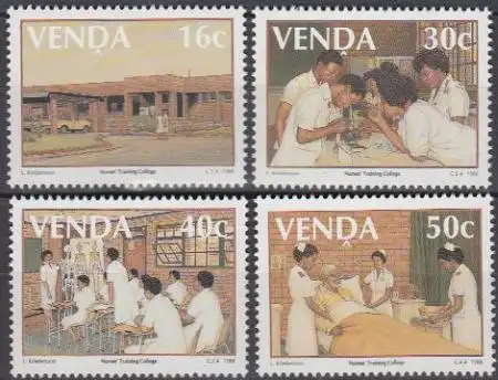 Südafrika - Venda Mi.Nr. 175-78 Schwesternschule Shayandima (4 Werte)