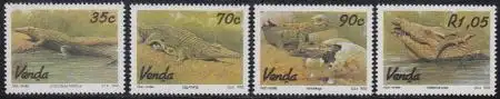 Südafrika - Venda Mi.Nr. 246-49 Krokodile (4 Werte)