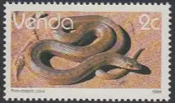 Südafrika - Venda Mi.Nr. 121x Freim. Reptilien, Maulwurfsnatter (2)