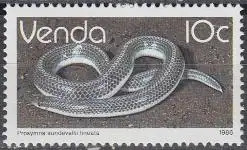 Südafrika - Venda Mi.Nr. 129y Freim. Reptilien, Schaufelnasenschlange (10)