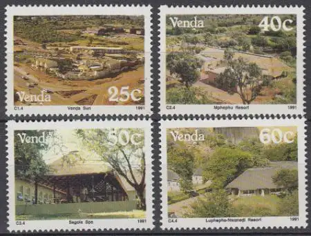 Südafrika - Venda Mi.Nr. 225-28 Tourismus (4 Werte)