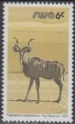 Südwestafrika Mi.Nr. 481x Freim. Wildlebende Säugetiere, Kudu (6)