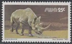 Südwestafrika Mi.Nr. 488x Freim. Wildlebende Säugetiere, Nashorn (25)