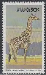 Südwestafrika Mi.Nr. 490x Freim. Wildlebende Säugetiere, Giraffe (50)