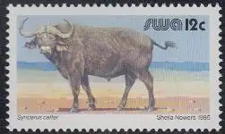 Südwestafrika Mi.Nr. 570 Freim. Wildlebende Säugetiere, Büffel (12)