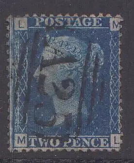 Großbritannien Mi.Nr. 17 Königin Victoria (2 P.), Stempel "A25" Malta, Vorläufer