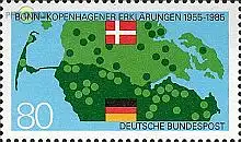 D,Bund Mi.Nr. 1241 Bonn-Kopenhagener Erklärungen, Landkarte, Flaggen (80)