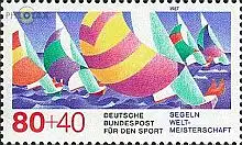 D,Bund Mi.Nr. 1310 Sporthilfe Segelregatta (80+40)