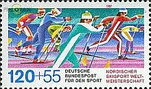 D,Bund Mi.Nr. 1311 Sporthilfe Skilanglauf (120+55)