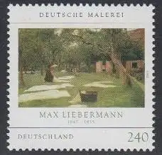 D,Bund Mi.Nr. 2974 Dt. Malerei, Gemälde Die Rasenbleiche v. Max Liebermann (240)