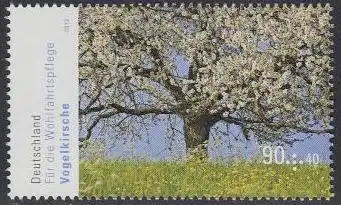 D,Bund Mi.Nr. 2981 Wohlfahrt, Blühende Bäume, Vogelkirsche (90+40)
