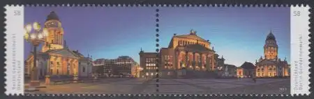 D,Bund Mi.Nr. Zdr.2983-84 Panorama Gendarmenmarkt Berlin 