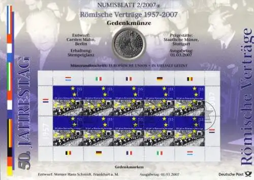 D,Bund, Römische Verträge (Numisblatt 2/2007)