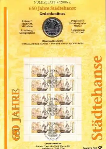 D,Bund, Städtehanse (Numisblatt 4/2006)