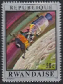 Ruanda Mi.Nr. 416A Mondflug Apollo 13, Mondumkreisung (50)