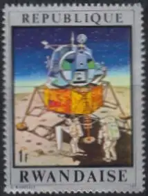 Ruanda Mi.Nr. 417A Mondflug Apollo 13, Mondlandung (1)
