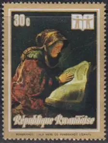 Ruanda Mi.Nr. 550A Int.Jahr des Buches, Gemälde von Rembrandt (30)