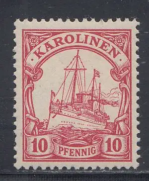 Deutsche Kolonien, Karolinen, MiNr 9, Kaiseryacht "Hohenzollern"