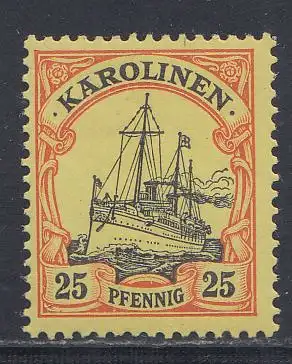 Deutsche Kolonien, Karolinen, MiNr 11, Kaiseryacht "Hohenzollern"