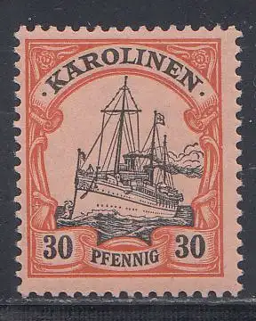 Deutsche Kolonien, Karolinen, MiNr 12, Kaiseryacht "Hohenzollern"