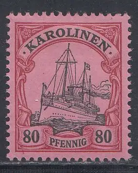 Deutsche Kolonien, Karolinen, MiNr 15, Kaiseryacht "Hohenzollern"