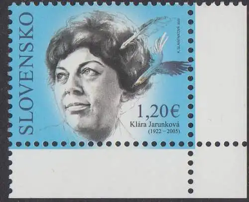 Slowakei MiNr. 959, 100. Geburtstag von Klára Jurunková (1,20)