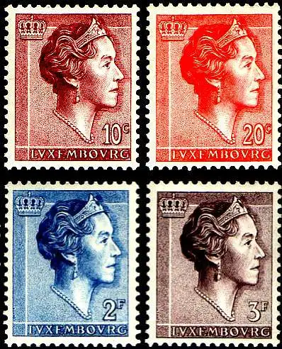 Luxemburg Mi.Nr. 643-646 Großherzogin Charlotte (4 Werte)