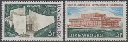 Luxemburg Mi.Nr. 850-51 Bauten (2 Werte)