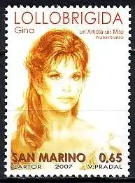 San Marino Mi.Nr. 2287 Gina Lollobrigida, Selbstportrait (0,65)